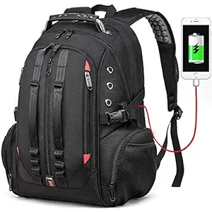 BANGE Backpack with USB Charging Port (1901_Black)