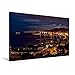 Produktbild Calvendo Premium Textil-Leinwand 120 cm x 80 cm quer, Malaga @ Night | Wandbild, Bild auf Keilrahmen, Fertigbild auf echter Leinwand, Leinwanddruck Orte Orte