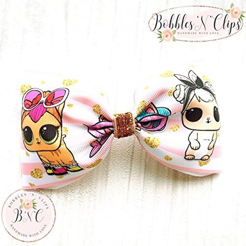 Stripe LOL Surprise Pet Hair Bow