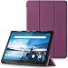 Produktbild TTVie Hülle für Lenovo Tab M10 - Ultra Dünn und Leicht PU Leder Schutzhülle mit Standfunktion für Lenovo Tab M10 25,5 cm (10,1 Zoll FHD IPS Touch) Tablet-PC, Violett