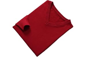 Vogrtcc Men Jumpers Vneck Long Sleeve Pullovers Solid Color Woolen Knitting Jumpers