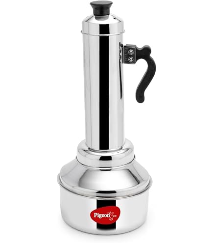 Machine à Puttu En Acier Inoxydable (Puttu Maker) - Pour Cuisinière à Gaz Ou Induction, Fabriqué En Inde, Avec Poignées Bakélite