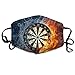 Produktbild Water Fire Darts Board Face Mouth Mask Unisex Polyester Comfy Anti Dust Masks