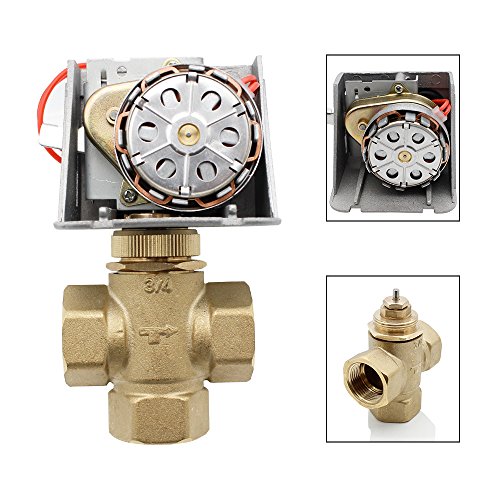 SPEED 2/3Wege 3/4-1Zoll Ventil Hysteresemotor Zonenventil Solar Umschaltventil Synchronmotor,Federrückstellung(3 Wege 3/4 Zoll DN20) - 3