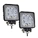 Produktbild 27w arbeitsscheinwerfer (Packung mit 2 Stück)-Spot Punkt-Lichtstrahl Quadrat LED Offroad Reflektor Scheinwerfer Arbeitslicht SUV, UTV, ATV Arbeitsscheinwerfer Zusatzscheinwerfer Offroad Scheinwerfer 12V-36V Rückfahrscheinwerfer