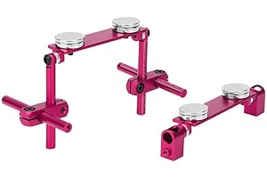 Dilwe Aluminiumlegierung Magnetische Karosseriehalterung Kit fit für HSP 1/10 RC Racing Car Model(Rosa)