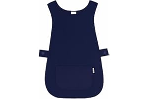 LINEN CLOSET® Womens Tabards with Pockets for Men Ladies Cleaning Catering Chef Kitchen Aprons Unisex Hygea Tabard Apron Work Tabards