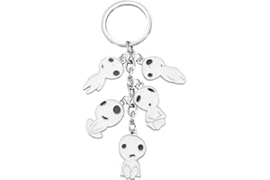 Molinter Porte-clés de poche Princesse Mononoke Arbre Elfes Porte-clé voiture pour femme