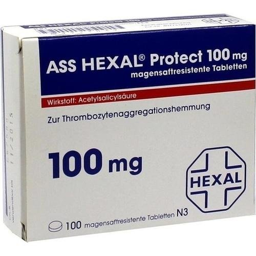 Preisvergleich Produktbild ASS Hexal Protect 100 mg Tabletten, 100 St.