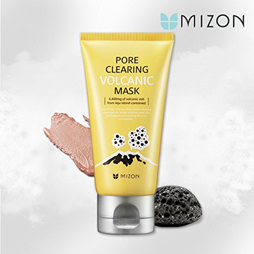 [Mizon] Pore Clearing Volcanic Mask Wash-Off Mask Volcanic Ash of Jeju Island Removes the excess of Sebo and Minimizes Pores
