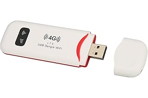 VBESTLIFE 4G LTE USB Dongle WiFi, Enrutador WiFi Portátil Compatible con 10 Usuarios para la Oficina de Viaje en Casa, Compatible con LTE B1 B3 B5