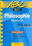 Image de ABC du bac, philosophie terminale ES et S : dissertation, spécial méthode