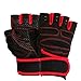 Produktbild Luwu-Store Starke Gym Fitness Handschuhe Half Finger Anti Skid Guantes Rot L