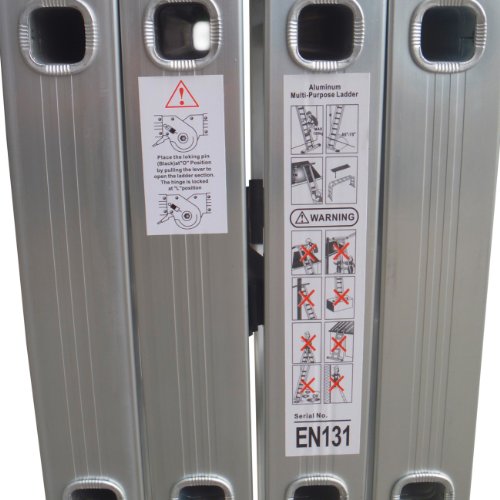 MULTIFUNKTIONSLEITER 6 IN 1 ALUMINIUM LÄNGE 5,92 M - 6