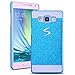 Price comparison product image Galaxy A5 2015 Case Smartlegend Luxury Bling Samsung Galaxy A5 Plastic Cover Glitter PC Hard Back Cover Flashlight Powder Shedding Bumper Sparkle Shining Fashion Full Body Smartphone Protective Case -Blue