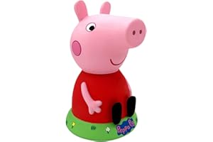 Bullyland 10500 – Hucha de Peppa Pig Aprox. 21 x 13 cm, Gran Hucha para niños, Figura con Cierre, decoración