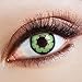 Produktbild aricona Cosplay Farblinsen grüne Kontaktlinsen – deckende Circle Lenses, bunte farbige Jahreslinsen für dunkle Augen, Linsen für Anime