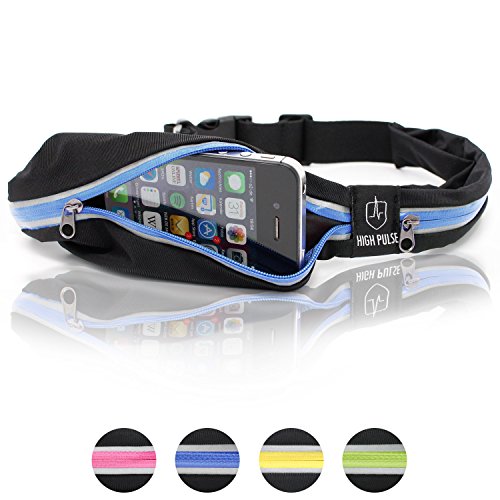 High Pulse Laufgürtel – Multifunktionale Bauchtasche zum Verstauen Ihrer Wertsachen beim Sport oder Reisen