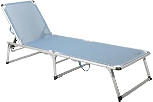 Homecall SunLounger Beach Folding bed Alu textilene blue