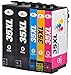 Price comparison product image 5 XL (1 SET + 1 BLACK) Compatible 35XL Printer Ink Cartridges for Epson WorkForce Pro WF-4720DWF, WF-4725DWF, WF-4730DTWF, WF-4730DWF, WF-4740DTWF, WF-4740DWF | T3591 T3592 T3593 T3594 (T3596)