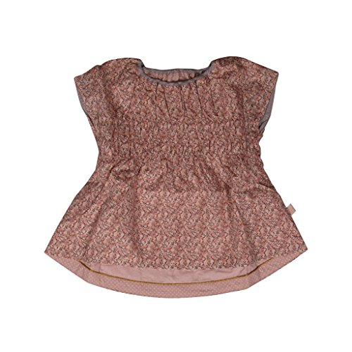 Aya Naya Baby-Girls Malu Floral Blouse, Grey (Multicoloured), 6-9 Months (Manufacturer Size:6 Months)