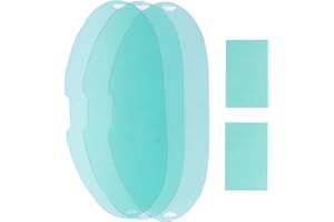 PISSENTE Welding Helmet Lens Replacement, 5PCS Large Viewing Screen Replacement Lens Compression Resistance PC Welding Replacement Lens for Welder, Round Outer Screen + Inner Screen