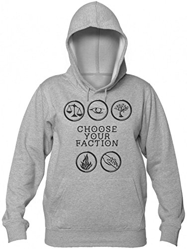 Finest Prints Choose Your Faction Felpa con Cappuccio da Donna Large