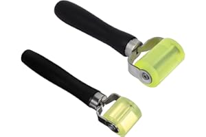 XCNPER Seam Roller, Sound Deadening Roller, Rubber Roller for Car Audio, Wallpaper Seam Roller, Wallpaper Roller, 2-Piece Set for Automotive and Home Applications
