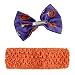 iiniim 4pcs Infant Baby Girls Headband Romper Dress Leg Warmers Shoes Outfits Orange Magic Hat 3-6 Months