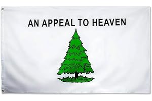 En appeal to Heaven flagga 0,6 x 0,9 m polyester banderoll bakgrund gåvor färg: En tilltalande till himlen