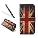 Produktbild Galaxy A3 2017 Hülle Case,Samsung A3 2017 Wallet Ledertasche,Leeook Schön Retro Elegant Cool Rot UK Flagge Entwurf Muster Slim Fit Folio Klappetui Schutzhülle Leder Tasche PU leder Flip Cover im Bookstyle Kunstleder Schutzhülle Cover Tasche mit Ständer Standfunktion für Samsung Galaxy A3 2017 +1 x Schwarze Eingabestift-UK Flagge