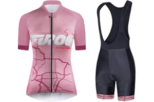 UGLY FROG Damska koszulka kolarska zestaw żelowych spodenek z wyściółką garnitur MTB koszulka rowerowa z krótkim rękawem koszulka rowerowa top odzież rowerowa