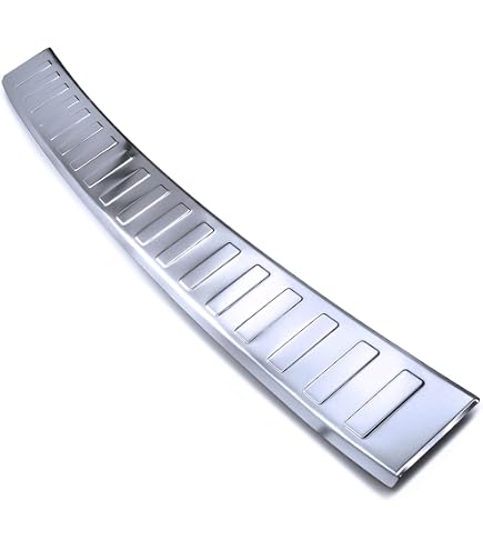 Aroba Protezione Paraurti In Acciaio Inox Nero Lucido Per VW Passat Variant B8 (2014-2019) – Copre Graffi E Protegge Il Bordo Di Carico - 3