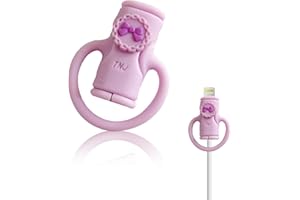 Viilich Protezione del Cavo Dati 2 in 1 e organizzatore del Cavo,Strumenti di archiviazione ad Alta Protezione Elastica Anti-Rottura,protezione della linea dati del telefono(Papillon viola)