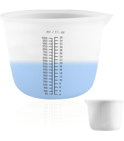 Anhow 29 Stuks Siliconen Maatbekers, Siliconen Bekers 1000ml/250ml/100ml Siliconen maatbekers Tool Kit voor hars voor mengbeker met antiaanbaklaag doe-het-zelf hars kleefgereedschap en siliconen vorm