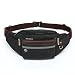 Produktbild itPlus Bauchtasche Herren, Kleine Gürteltasche Hüfttasche Bauchtasche Praktische Umhängetasche Tasche mit Multi Funktions für alle Outdoor Sport Aktivitäten für Damen und Herren (Schwarz)