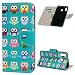 Produktbild Handyhülle Kompatible mit Samsung Galaxy M20 Hülle Case PU Leder Tasche Flipcase Cover Schutzhülle Handytasche Skin Ständer Klappbar Schale Bumper Magnet Brieftasche Ledertasche Bunte Eule