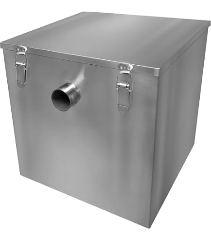 Zhildmosin Fettabscheider 60 L – Aus Polymer-Kunststoff, Untertisch-Modell Für Restaurant & Café, 65 X 35 X 31 Cm