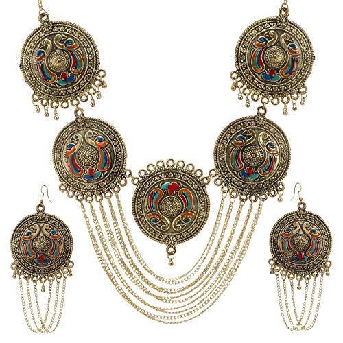 Buy Aradhya Designer Oxidized Golden 