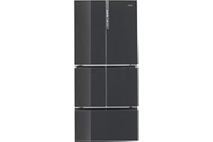 Haier HFF-750CGBJ Kühl-Gefrier-Kombination / 488 Liter/Antioxidant Zone/ABT/Switch Zone/Eiswürfelber/Side by side, Schwarzes Glas