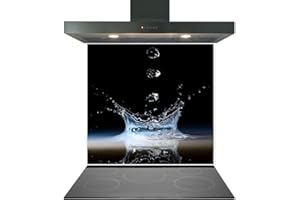 COLOUR 2 GLASS SPLASHBACKS Printed Toughened Glass Splashback for Kitchen, Tempered Heat Resistant Glass Splashbacks for Cookers (Design 2023, 60 x 75cm)
