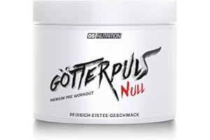 ‎OS NUTRITION OS NUTRITION Götterpuls NULL Koffeinfreier Premium Pre Workout Booster Pfirsich-Eistee Pulver, 300g