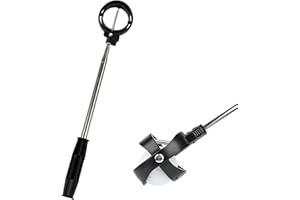 DASNTERED Retriever telescopico per palline da golf, con pulsante di bloccaggio, per l'estremità del putter