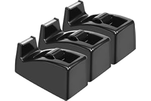 ‎JIKIOU JIKIOU Tisch-Klebebandabroller – rutschfeste Unterseite – gewichteter Klebebandrollenspender – perfekt für Büro, Zuhause, Schule (Klebeband nicht im Lieferumfang enthalten) – (3er-Pack, schwarz)