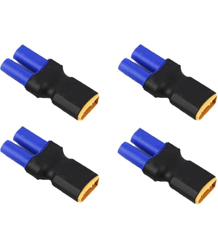 4er-Pack Adapter Von EC3 Auf XT60 – Für LiPO-Akkus & ESCs, Ohne Löten, Plug & Play