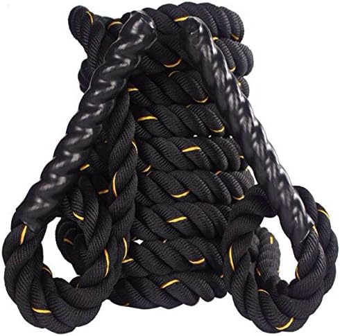 Q Sports Battle Rope 9m 50mm Bootcamp Power Rope For Full Body Training Wear Resistant Fitness Rope For Cardio Exercise Fat Burn, Stamina Strong Muscles Comfortable And Easy Grip