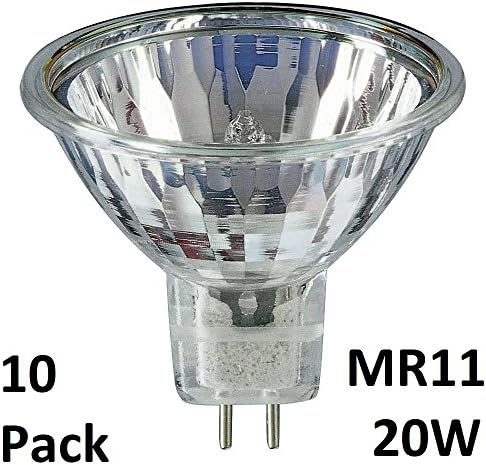 10Pack MR11 20W 12V Dimmable Dicrhoic Reflector Halogen Light Bulbs Low Voltage 12V GU4 20W-by YIFENG