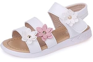 QZBAOSHU Sandalia Niña Sandalias de Vestir para Nina Zapatos Verano Niña Sandalias Cuero Piel Niña