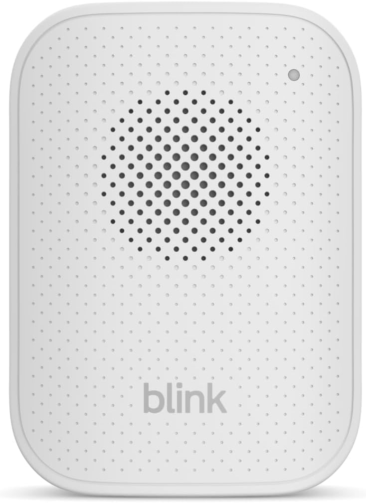 Carillon Blink (nouvelle génération) | Notifications sonores à l'intérieur du domicile pour l'ensemble des sonnettes Blink | Design épuré | Branchement facile sur secteur