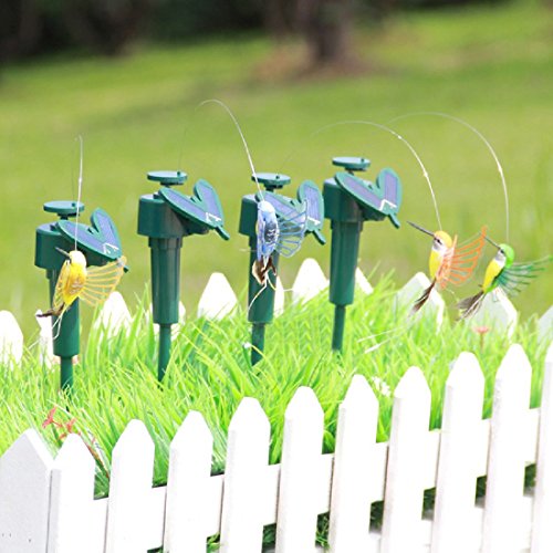 Schöne Solarbetriebene Fliegen flatternde Kolibri Fliegen Vögel DIY Garten Home Decoration Zufällige Stil - 4
